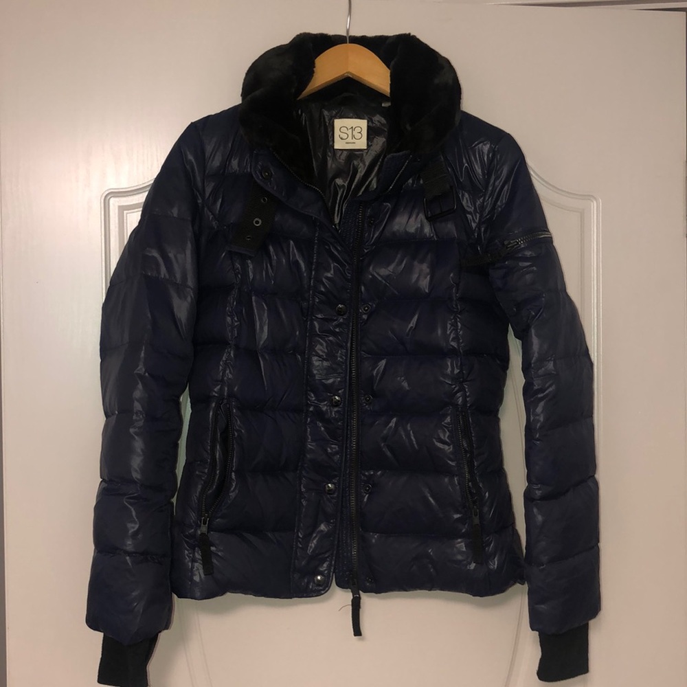 LIKE NEW Moto puffer coat